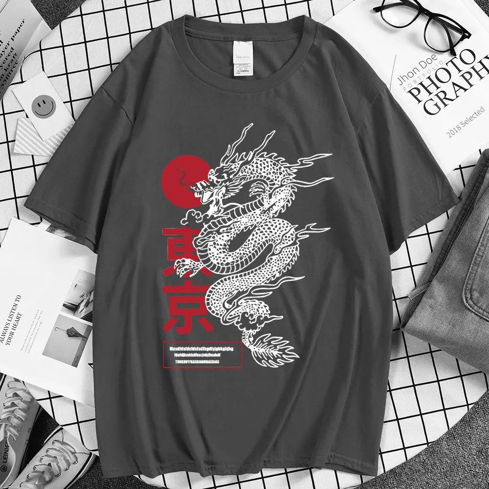 T-Shirt Japonais Dragon Tendance - Image 11
