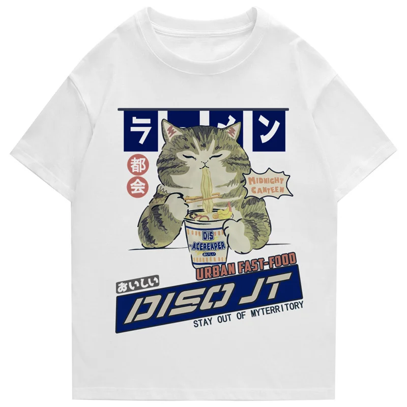 T-shirt Japonais Streetwear en Coton - Image 5