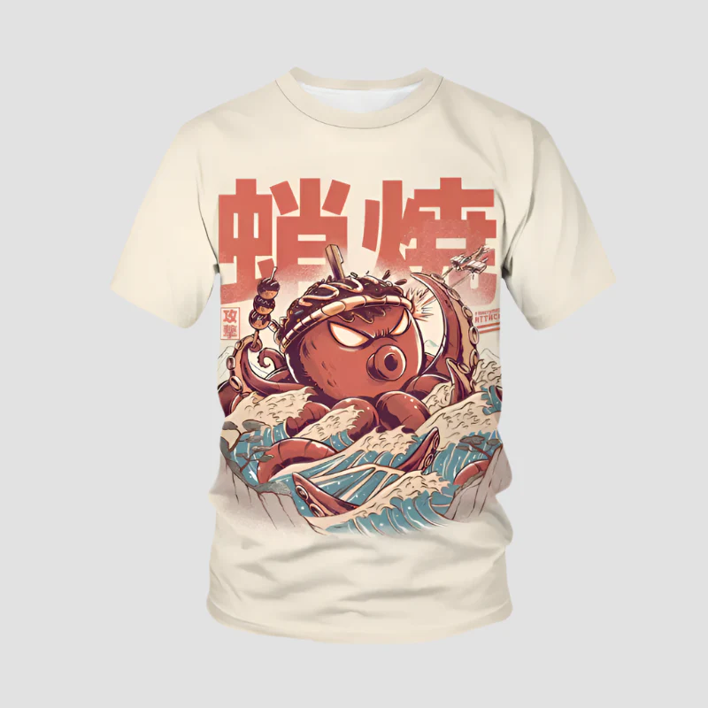 T-shirt Japonais Streetwear Tendance - Image 2