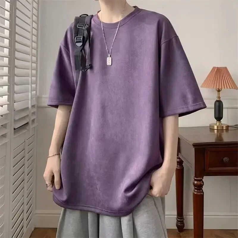 T-shirt Oversize en Daim Épais - Image 8