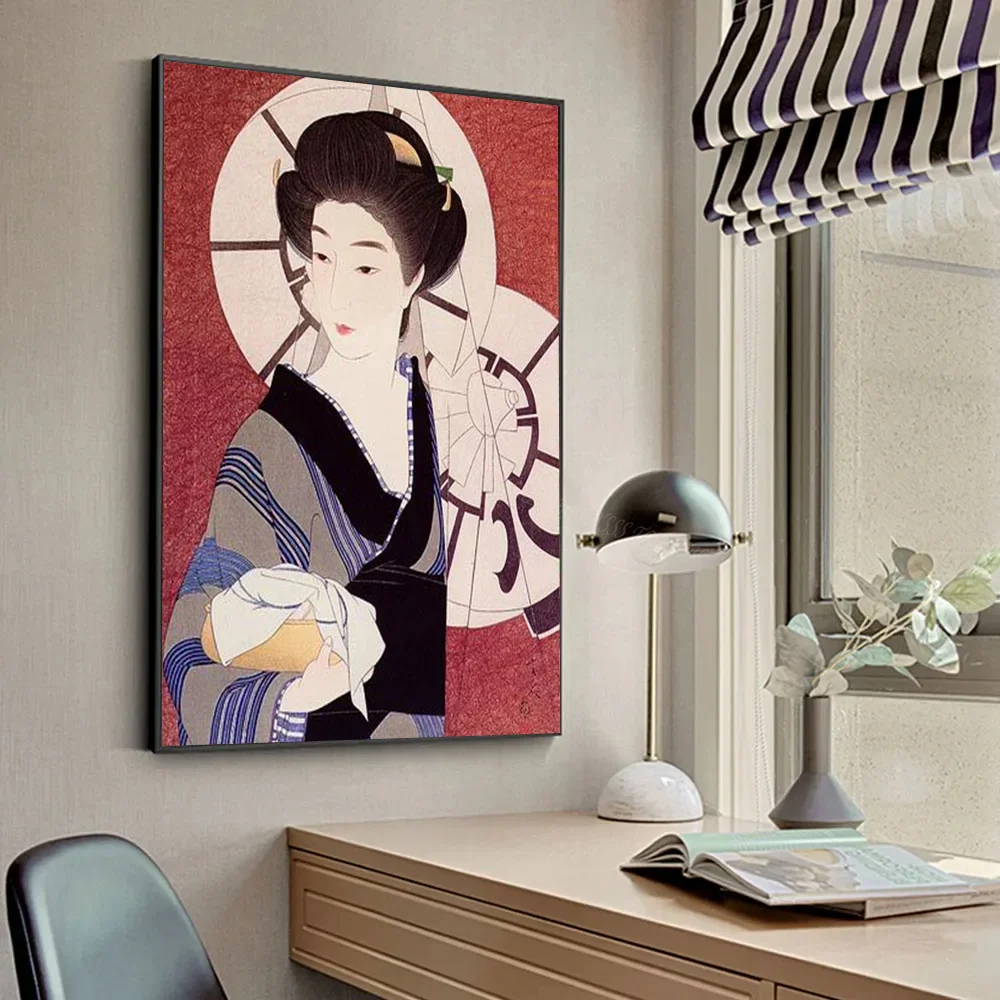 Tableau Japonais Femme en Kimono - Image 2