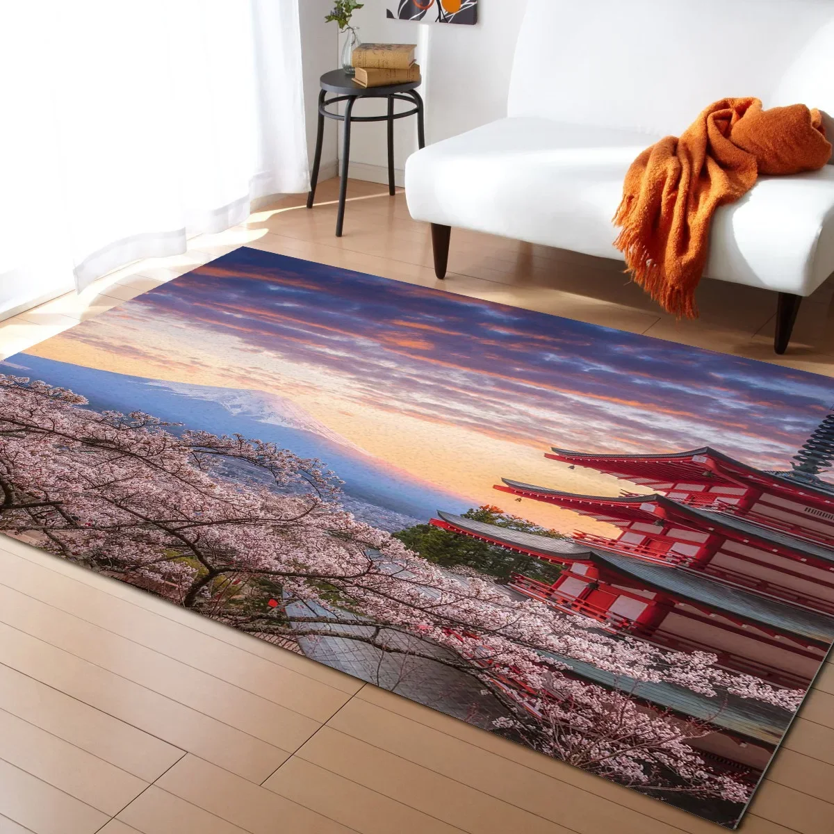 Tapis de salon Japonais Fleur de cerisier - Image 13