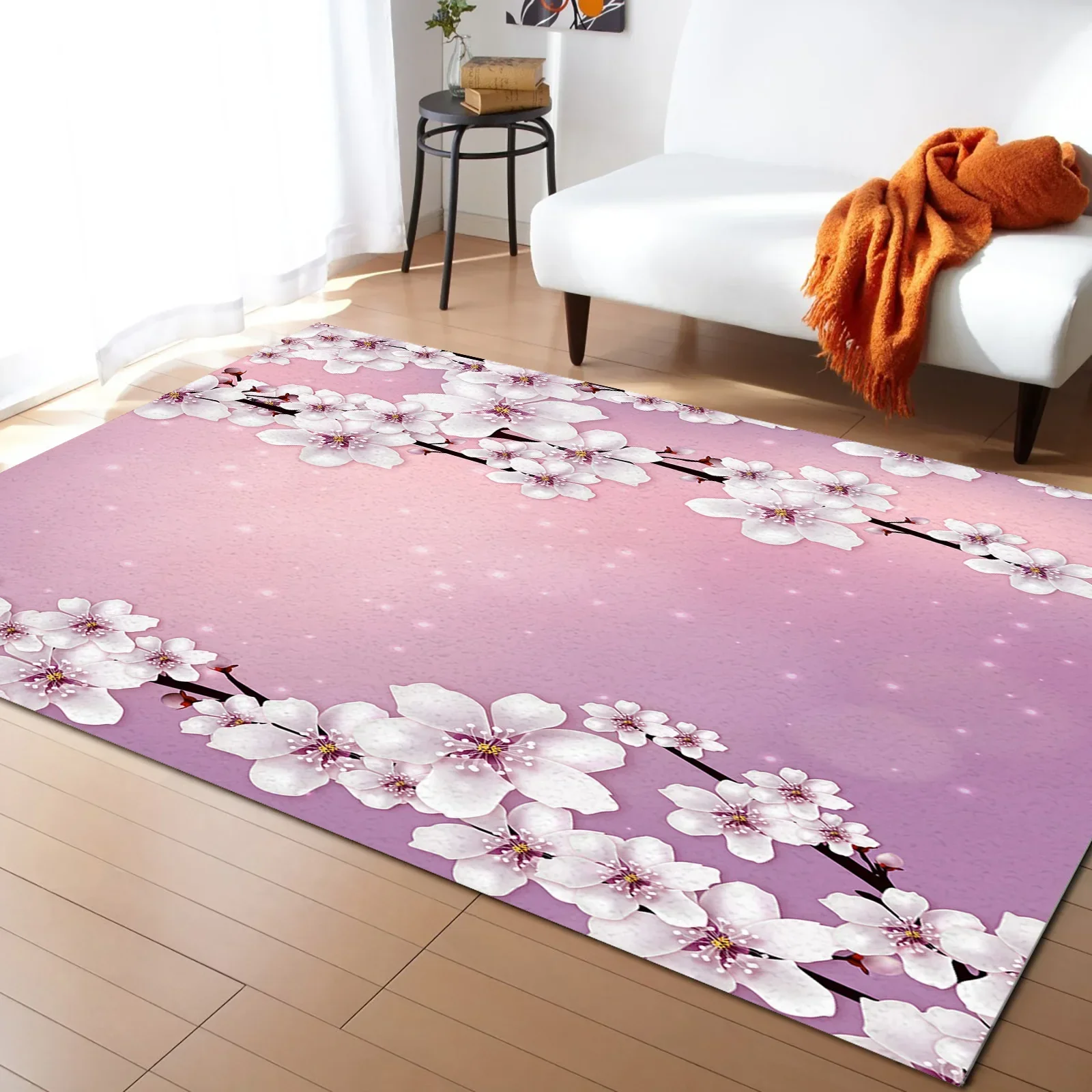 Tapis de salon Japonais Fleur de cerisier - Image 4