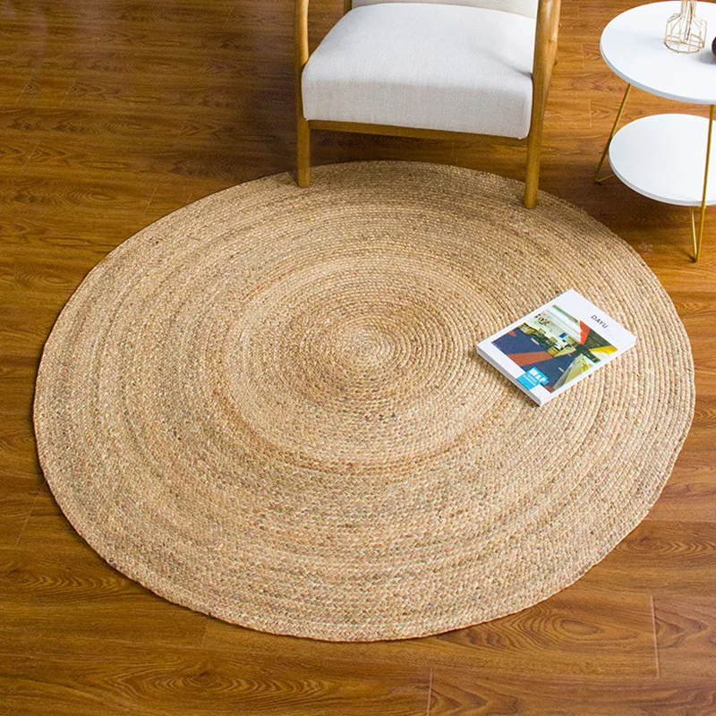 Tapis de salon Japonais rond en jute - Image 2