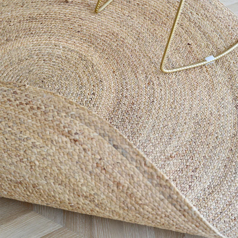 Tapis de salon Japonais rond en jute - Image 5