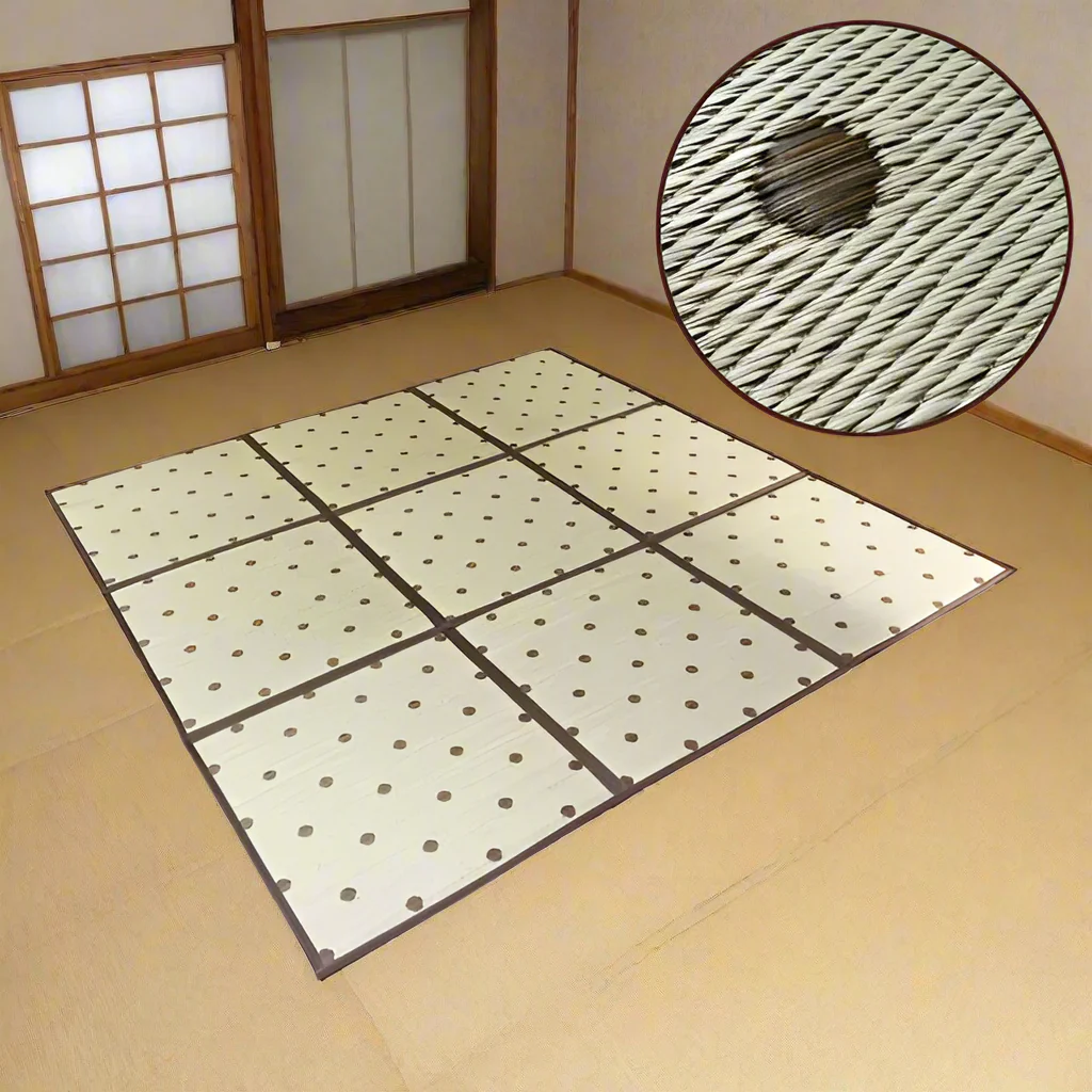 Tapis Japonais Tatami à Pois - Image 2