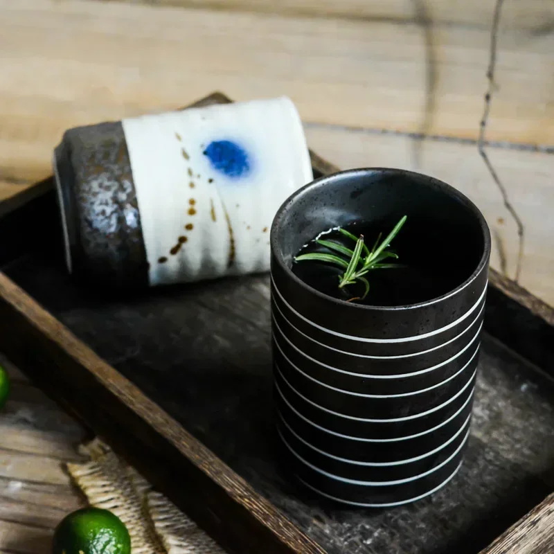 Tasse à thé rétro en grès créatif - Image 2