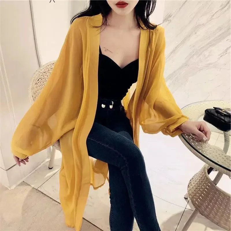 Veste Kimono Femme en Mousseline