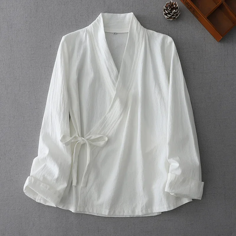 Veste Kimono Femme Style Chemise Minimaliste - Image 2