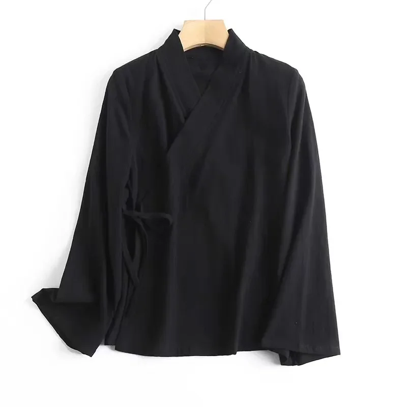 Veste Kimono Femme Style Chemise Minimaliste - Image 3