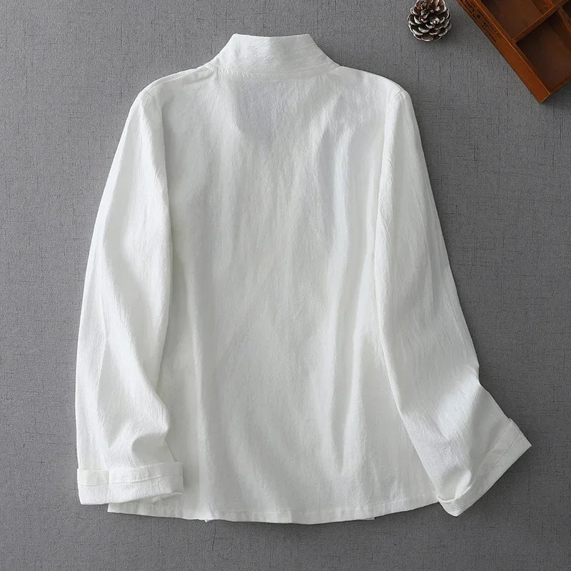 Veste Kimono Femme Style Chemise Minimaliste - Image 4