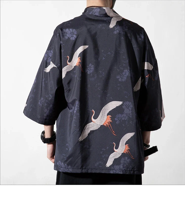 Veste Kimono Homme Coupe Droite - Image 2