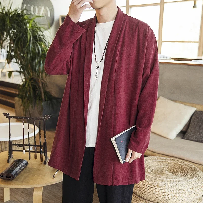 Veste Kimono Homme Style Décontracté - Image 3