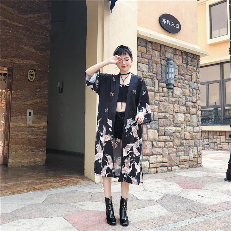 Veste Kimono Long Femme - Image 7