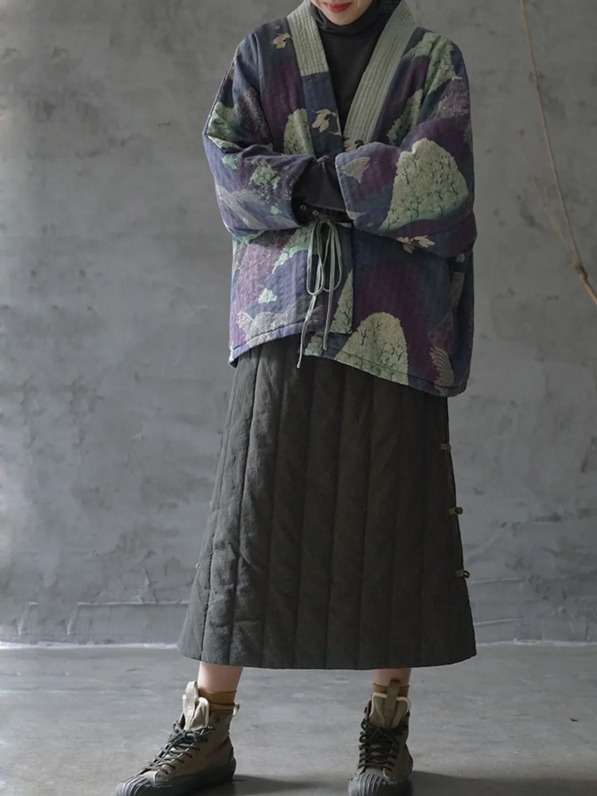 Veste Kimono Matelassée pour Femme - Image 5